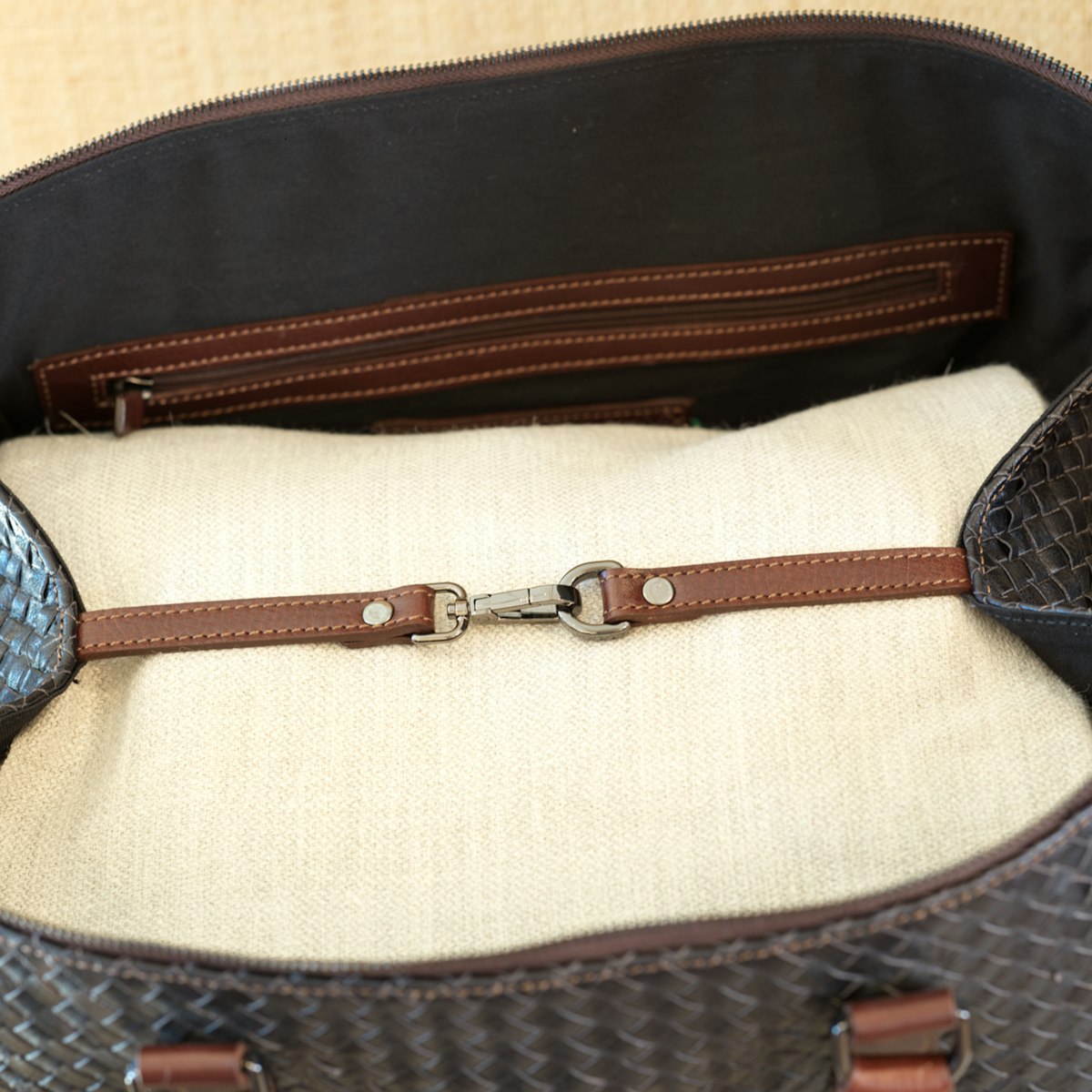 Woven Duffle Bag